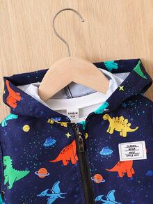 Baby Boys' Dinosaur Windproof Jacket With Sun Protection - Multicolor - View 3