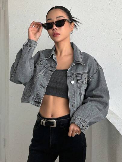 ジャケット De Lap High Damage Crop Denim Jacket (2color) De Lap High Damage Crop Denim Jacket (2color) - ASCLO | 60