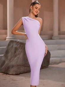 ADYCE Đầm midi ôm sát không tay, màu trơn, xẻ tà bên hông dành cho nữ, thích hợp cho các dịp trang trọng như dạ hội, tiệc cocktail, dạ tiệc sang trọng, dự đám cưới bán trang trọng, cũng như sinh nhật, lễ tốt nghiệp, tiệc tối, họp mặt và nhiều dịp khác. - Màu tím - Xem 3