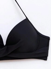 SHEIN Swim Bộ bikini hai mảnh in hoa dành cho nữ Carnival Summer Beach - Nhiều màu - Xem 5