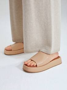 MOTF PREMIUM PLATFORM SANDALS VACATION SHOES, SUMMER SPRING SHOES SPRING BREAK EASTER - Brown - View 9