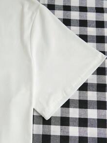 Maweii Women'S Plus Size Spider Print Round Neck Short Sleeve T-Shirt - White - View 3