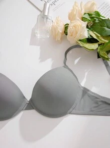 DesireSculpt 女士休闲多色纯色带衬垫露背文胸，采用中等弹性面料，带来日常舒适感受 - 彩色 - 查看 5