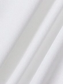 SHEIN 男婴字母印花连体衣和裤子休闲日常套装 - 彩色 - 查看 8