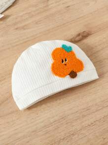 SHEIN Baby Girls' 3pcs Home Wear Bodysuit With Cute Embroidery Patch On Chest - White - View 7