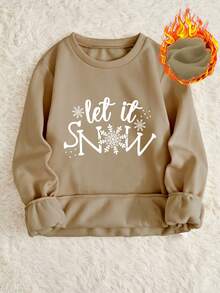 SHEIN Slayr 寬鬆版式圓領長袖運動衫 - 棕色 - 查看 5