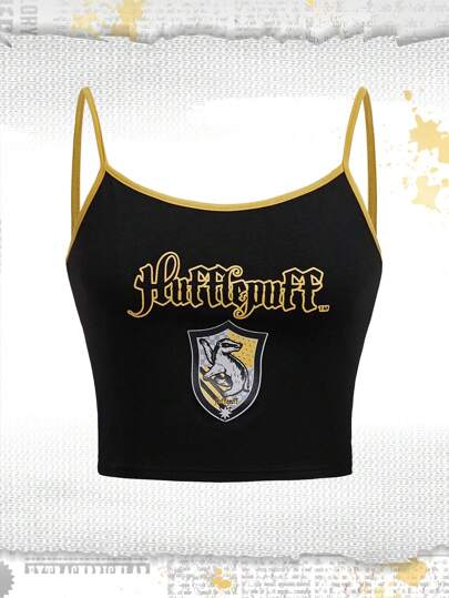 Harry Potter | ROMWE Letter Print Camisole Top