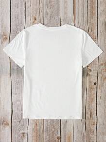 INAWLY Cartoon Printed Short Sleeve Casual 2pcs/Set