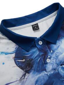 Manfinity LEGND 男士獅子印花短袖polo衫 - 彩色 - 查看 5