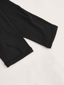 Easithlete Plus Size 2pcs Round Neck Long Sleeve T-Shirt - Multicolor - View 6