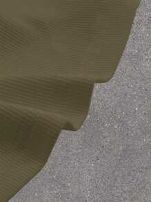 SHEIN EZwear 女款百褶無肩帶上衣 - 軍綠色 - 查看 3