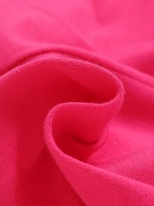 SHEIN 4pcs Set Of Baby Girl Snug Fit Cute Cartoon Patterned Raglan Long Sleeve T-Shirt And Pants Pajamas - Hot Pink - View 5