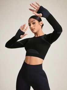 Easithlete Seamless Sports T-shirt - Black - View 4