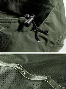 男士戶外加厚工裝夾克 - 軍綠色 - 查看 7