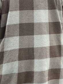 Flirla Women'S Plus Size Plaid Coat - Multicolor - View 5