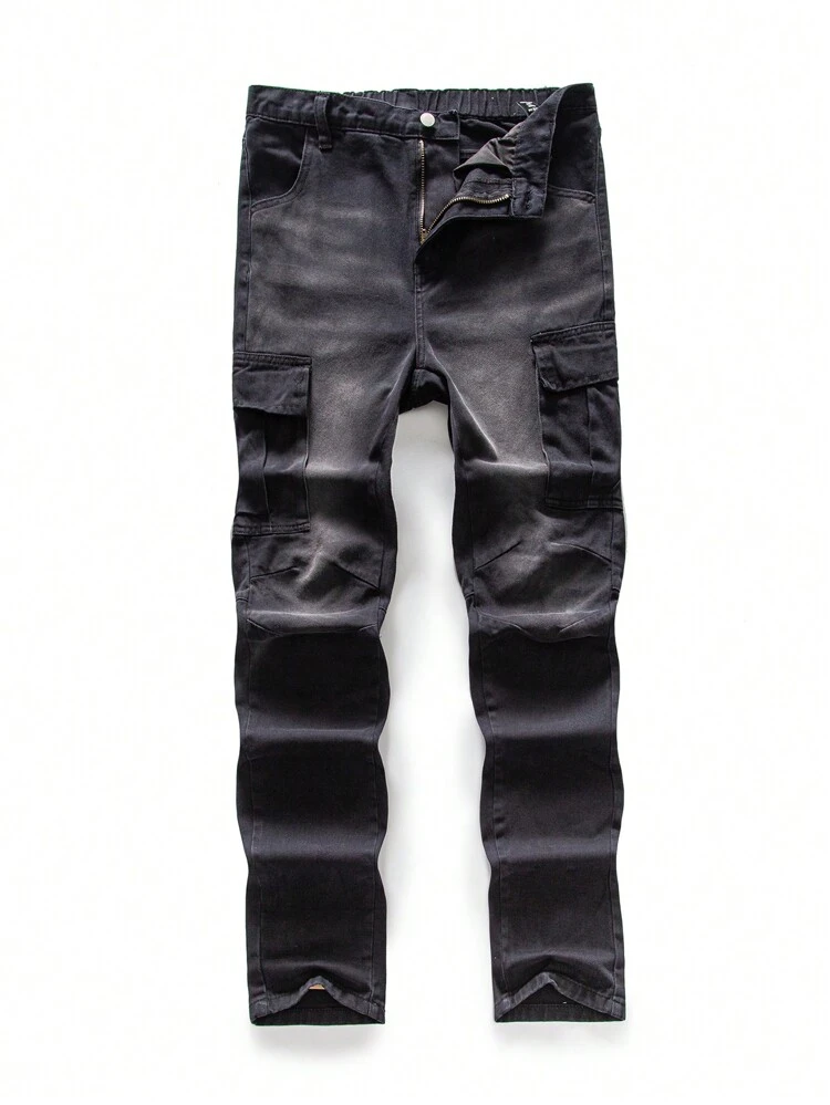 Teen Boy Flap Pocket Side Cargo Jeans