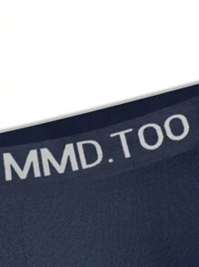 Ropa Interior Sin Costura Para Hombres Con Impresión De Letras (3 Piezas Por Paquete) - Multicolor - Ver 3