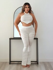 SHEIN SXY New Years Women Valentines New Years Top White Crop Top New Years Eve Club Leisure And Home - White - View 1