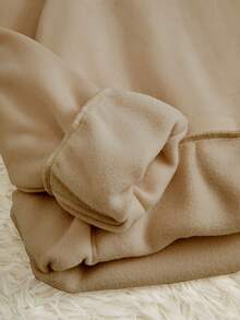 SHEIN Slayr 寬鬆版式圓領長袖運動衫 - 棕色 - 查看 3