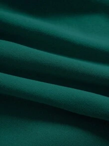 男士文字印花抽繩短褲 - 墨綠色 - 查看 8