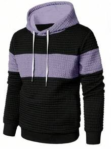Manfinity Homme Men'S Color-Block Drawstring Hoodie - Multicolor - View 1