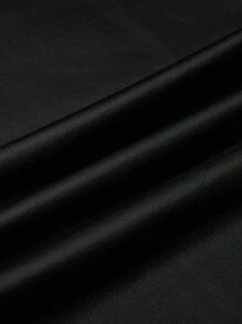 SHEIN Privé 女士純色喇叭褲 - 黑色 - 查看 3