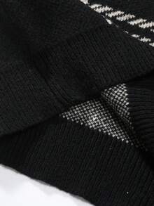 Manfinity Hypemode Men's Plaid Pattern Drop Shoulder Sweater - Multicolor - View 6