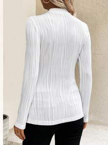 SHEIN 孕婦純色t卹 - 白色 - 查看 7