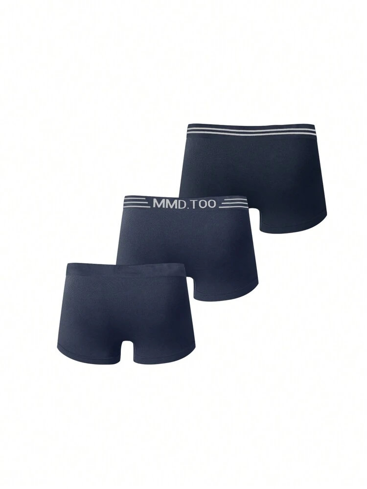 Men'S Seamless Underwear With Letter Print (3pcs/Pack)