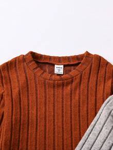 SHEIN 女孩秋冬季的簡潔舒適兩件套裝 - 彩色 - 查看 4