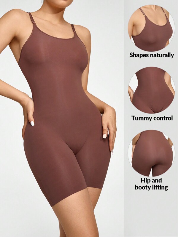 SHEIN Shape Solid Shapewear Bodysuit