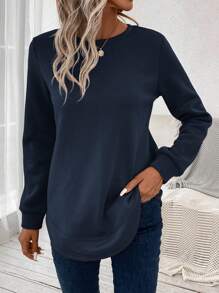 SHEIN LUNE Fall Clothes Women - Navy Blue - View 3