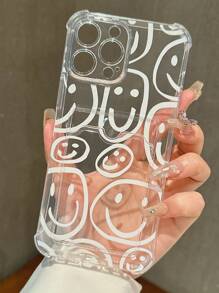 Maria Clara Maia Transparent Card Inserting Smiling Face Phone Case - Multicolor - View 3
