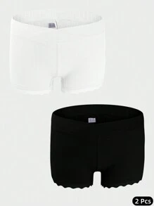 Ropa Interior De Embarazo Con 2 Piezas De Bóxer Con Encaje - Multicolor - Ver 5