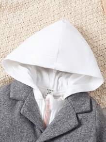 Dày Áo trùm đầu Đối với Bé trai , Sành điệu Mùa Đông Với Phong cách Học viện - Xám - Xem 4