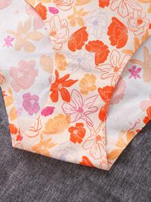 女性花卉印花無痕三角褲 - 彩色 - 查看 5