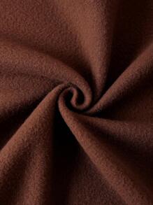 SHEIN Unity Bộ thời trang Lá thư Thể thao - Màu nâu Sô-cô-la - Xem 6