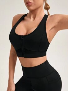 Easithlete Racerback Sports Vest Underwear - Black - View 4