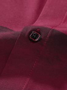 Manfinity Homme Men'S Scenery Printed Shirt - Burgundy - View 7