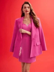 MOTF PREMIUM SWEETHEART NECK CHAIN DETAIL CAMI DRESS