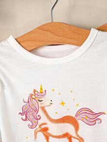 3入組寶寶女孩獨角獸印花上衣 - 彩色 - 查看 4