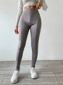 Chiquease Cao eo Quần bó sát - Xám - Xem 6