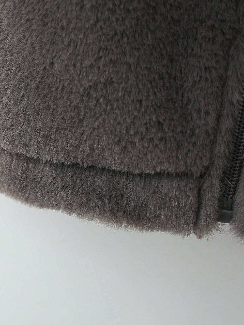 Baby Boys' Hooded Plush Vest Coat With Pom Pom Decoration
