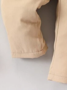 Souflis Souflis 4pcs/Set Toddler Boys Gentleman Style Bow Tie Shirt, Suspender, Khaki Pants, Autumn/Winter