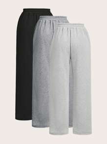 SHEIN Frenchy 女士束腰運動長褲 - 彩色 - 查看 2