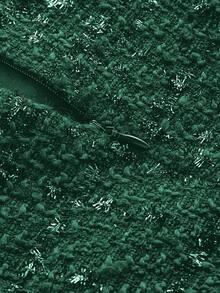 SHEIN Unity Women'S Frill Edge Button Decorated Dress - Dark Green - View 3