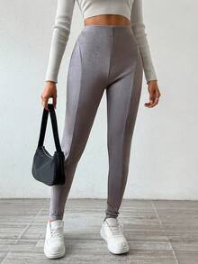 Chiquease Cao eo Quần bó sát - Xám - Xem 7