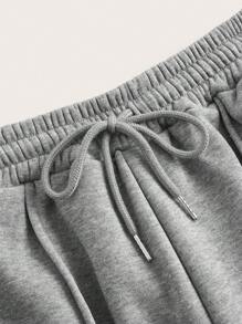 SHEIN Frenchy 女士束腰運動長褲 - 彩色 - 查看 6