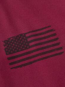 Manfinity Homme Men'S Scenery Printed Shirt - Burgundy - View 6