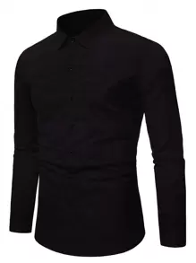 男士修身正式商務襯衫